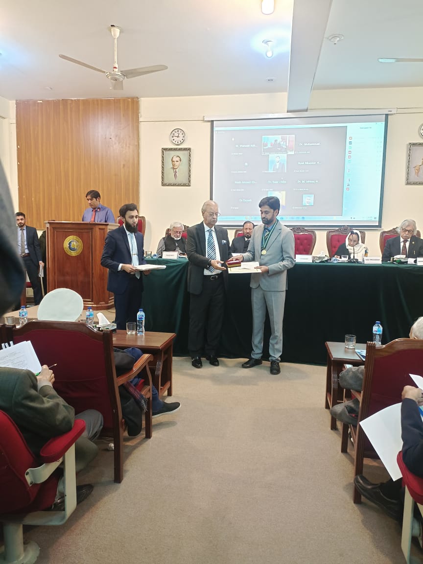 The Council Of Pakistan Academy Of Sciences Has Awarded Dr Mohammad Ayaz Lecturer In Department Of Pharmacy UoM